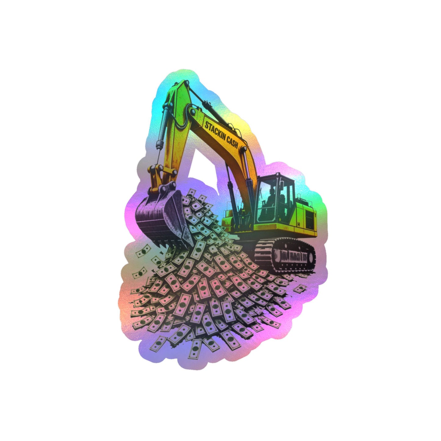 The Excavator Vinyl Sticker
