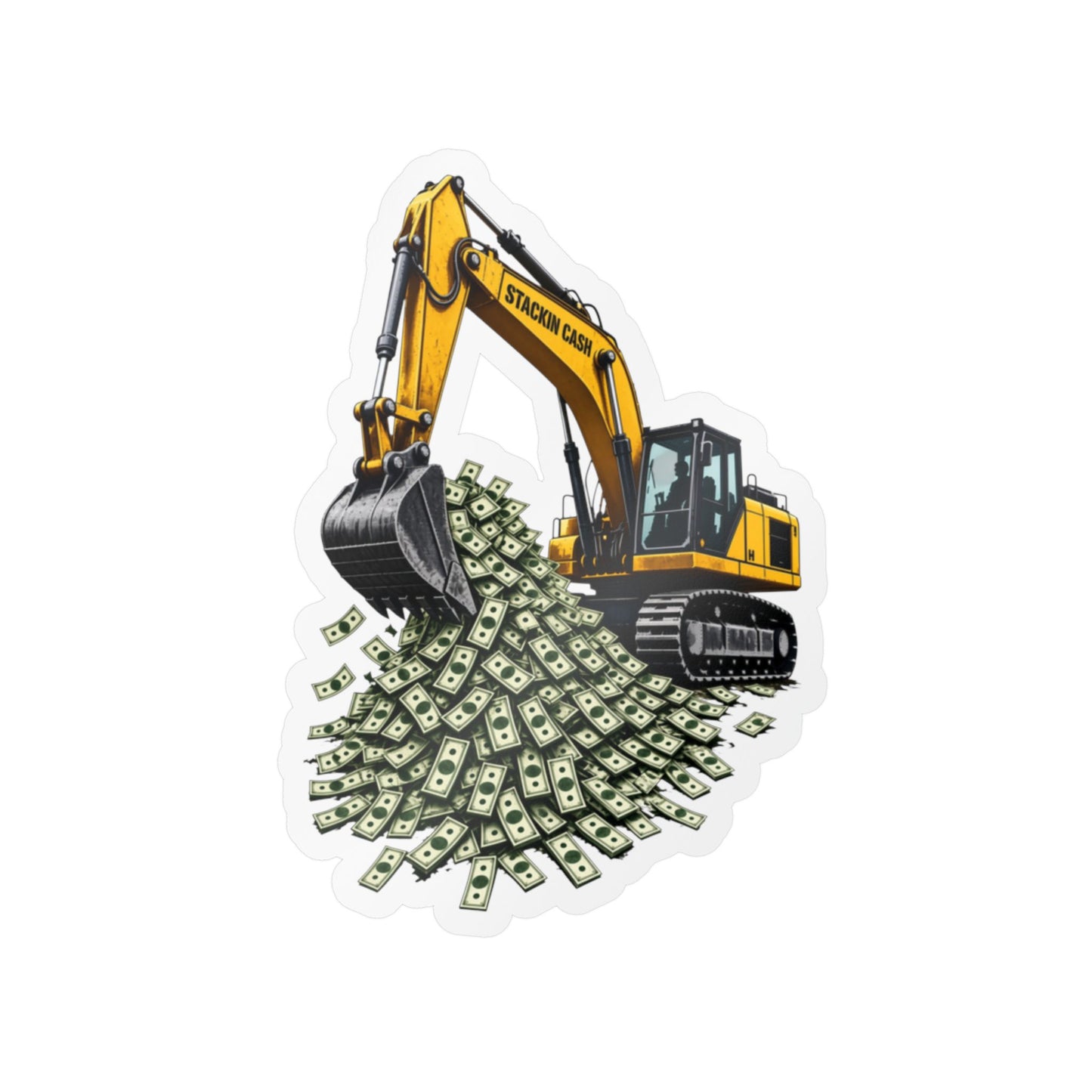 The Excavator Vinyl Sticker