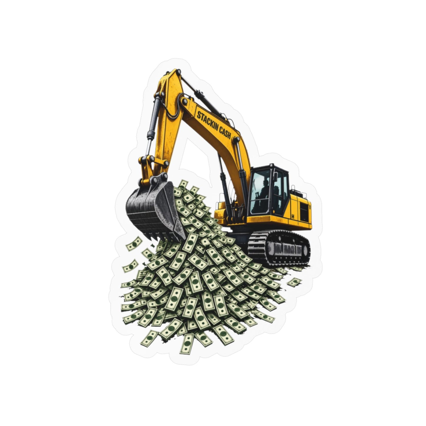 The Excavator Vinyl Sticker
