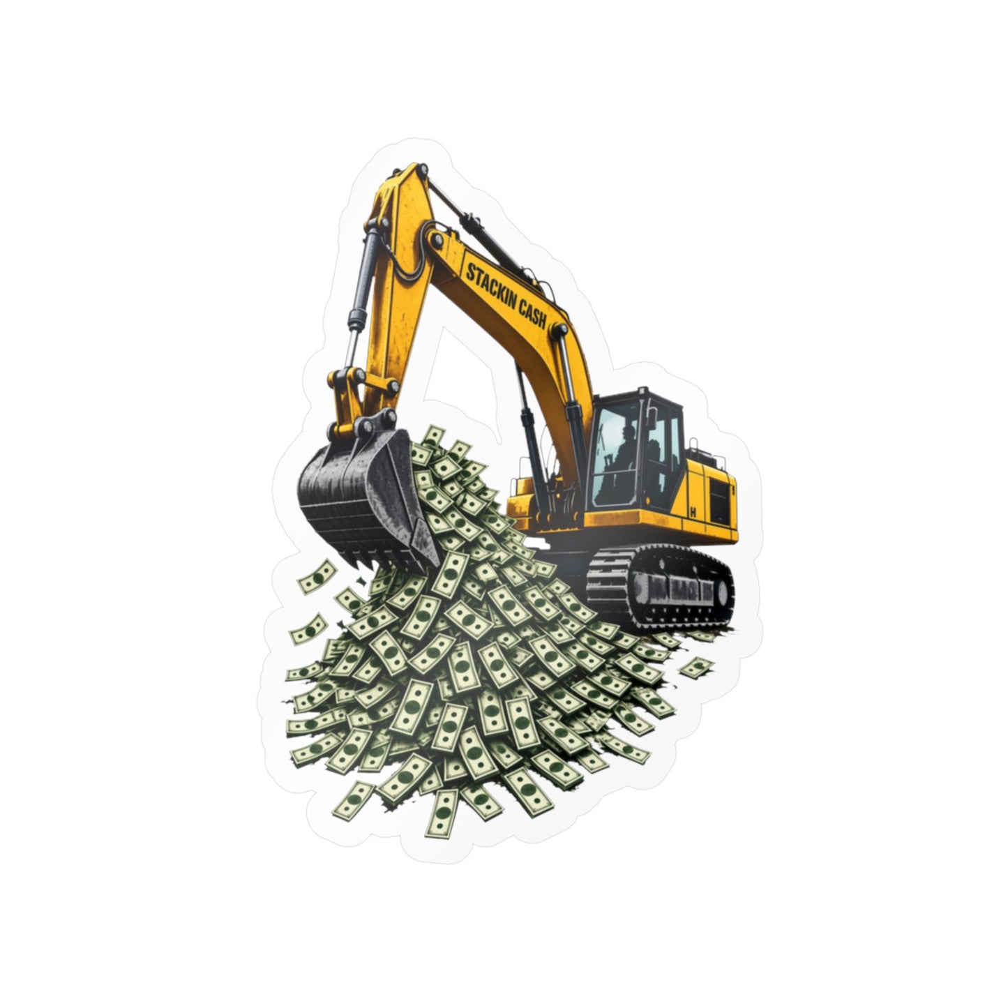 The Excavator Vinyl Sticker